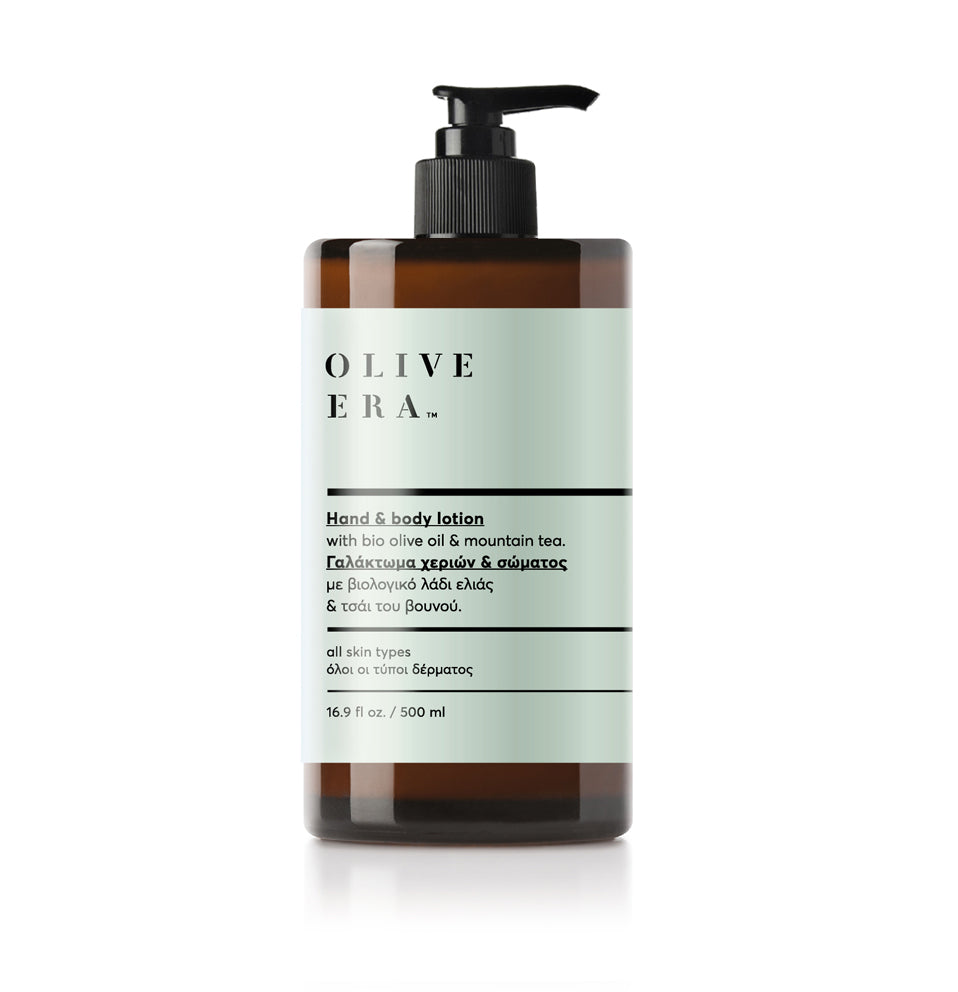 Hand & Body Lotion met bio-olijfolie & mountain tea