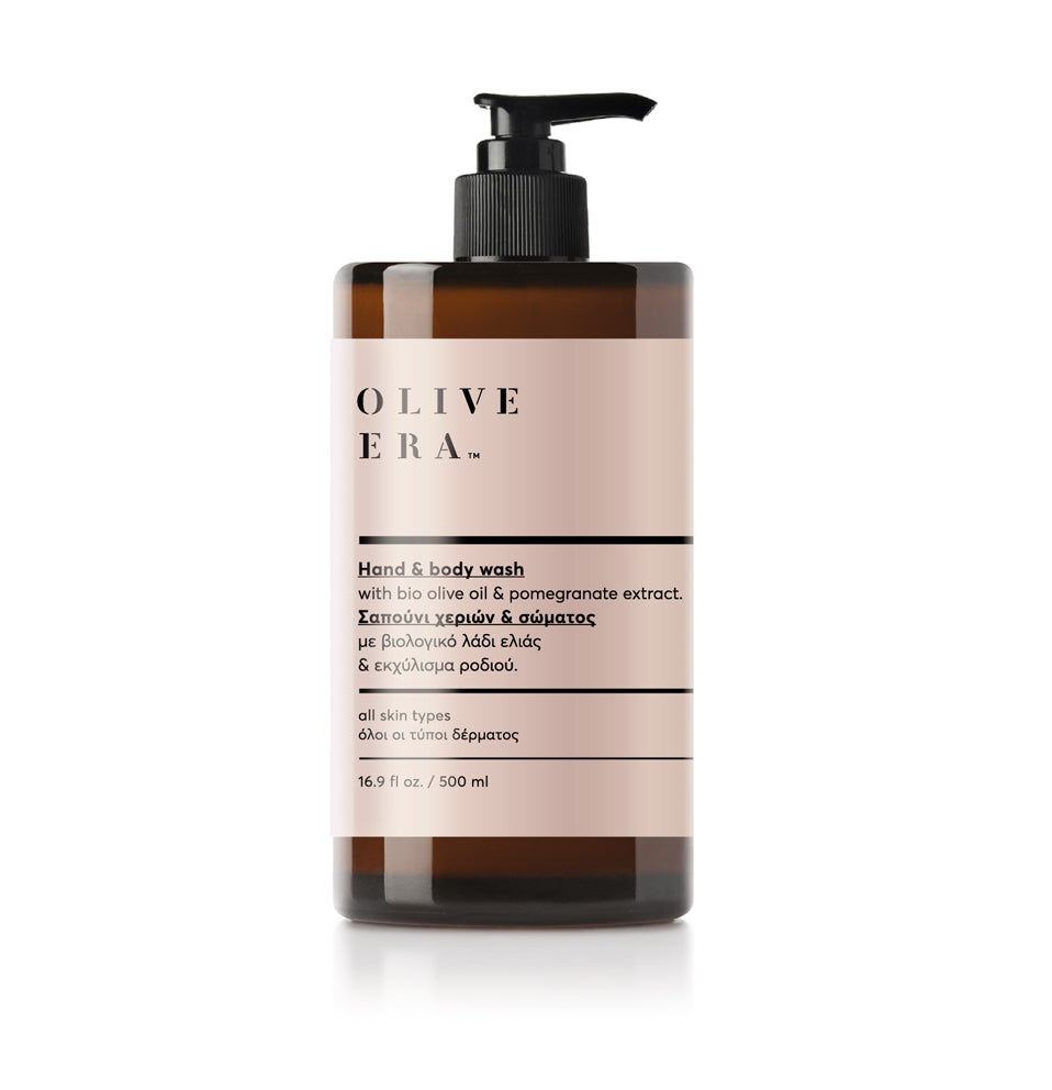 Hand & Body wash met bio-olijfolie & granaatappel