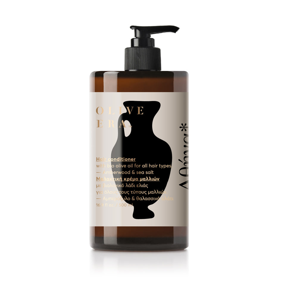 Hair conditioner met bio-olijfolie "amber wood & sea salt" - Athena