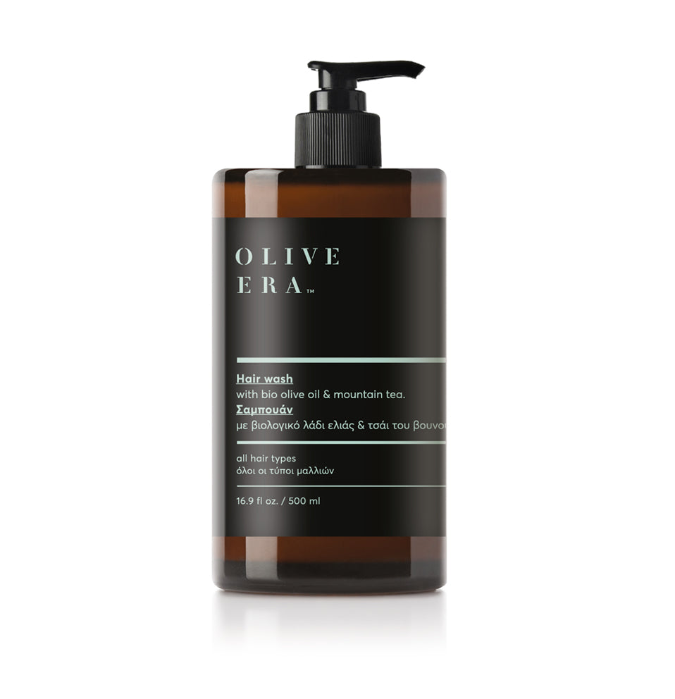 Hair wash met bio olijfolie & mountain tea