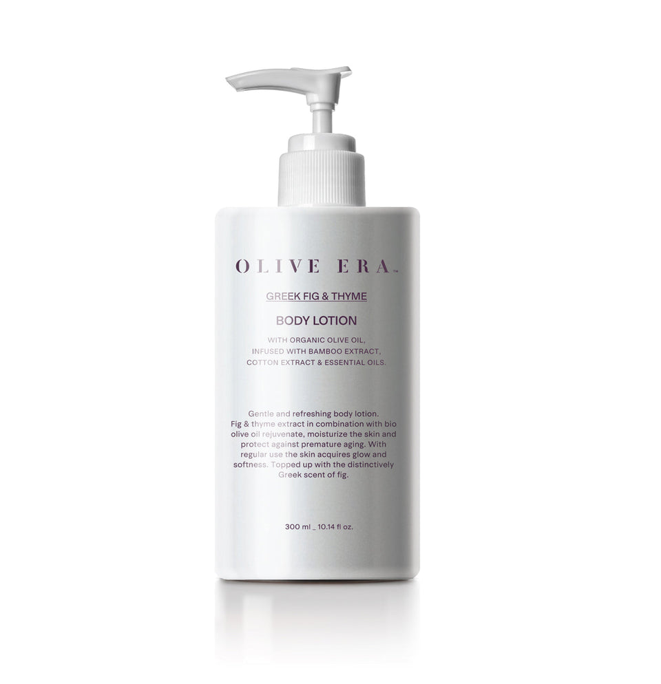 Hand & Body Lotion "Greek Fig & Thyme" met bio-olijfolie, vijg & tijm 300ml