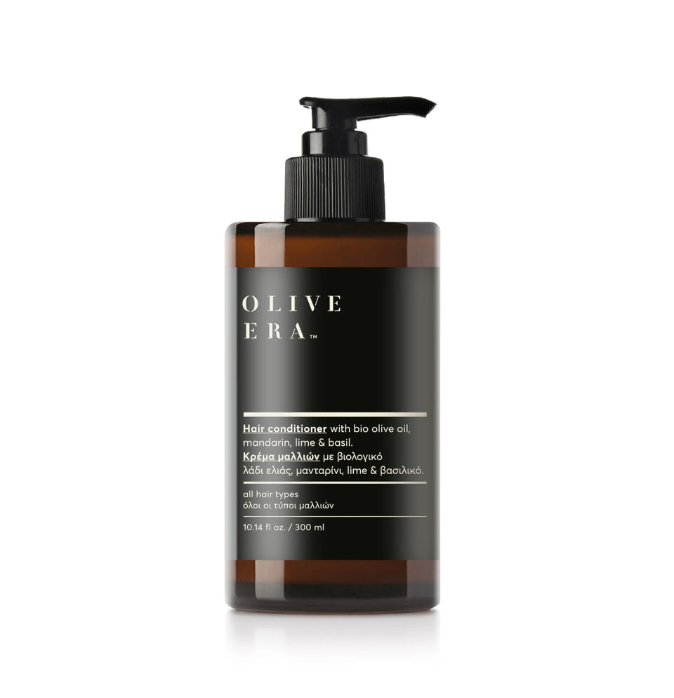 Hair conditioner met bio-olijfolie, mandarijn, limoen & basilicum