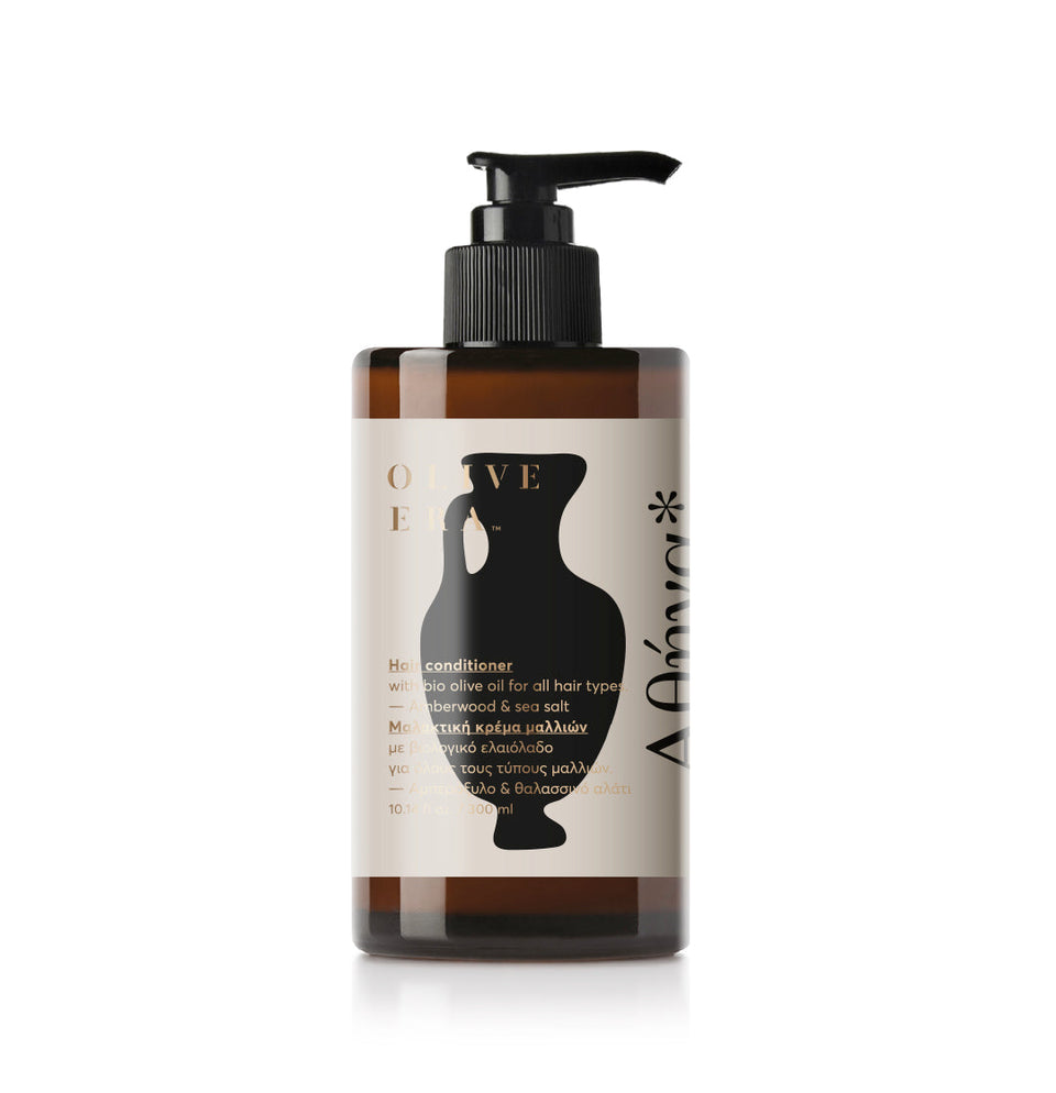 Hair conditioner met bio-olijfolie "amber wood & sea salt" - Athena